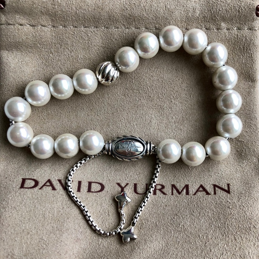 David Yurman Pearl Spiritual Bead Bracelet